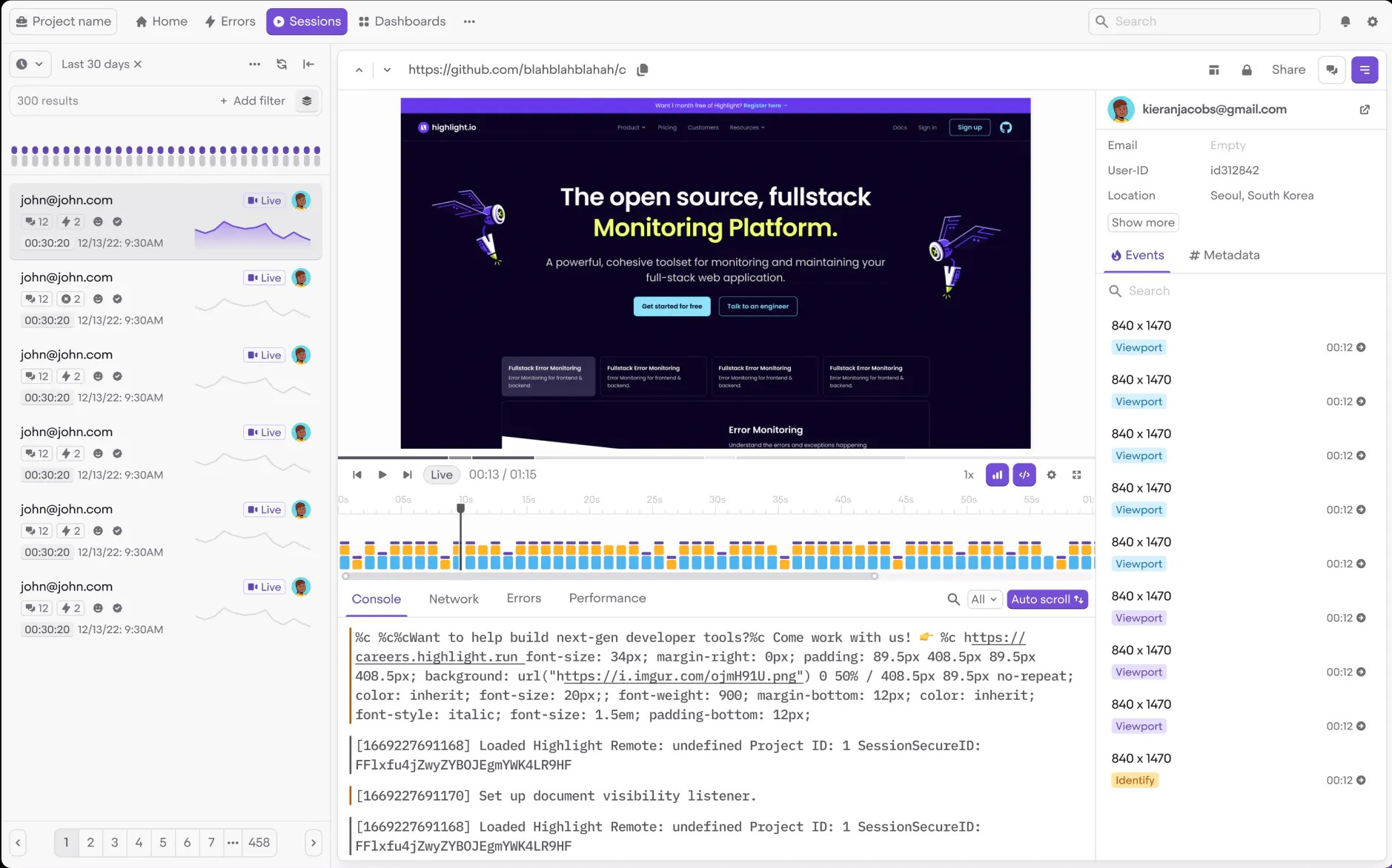 Highlight.io : Une Solution Complète pour le Monitoring des Applications